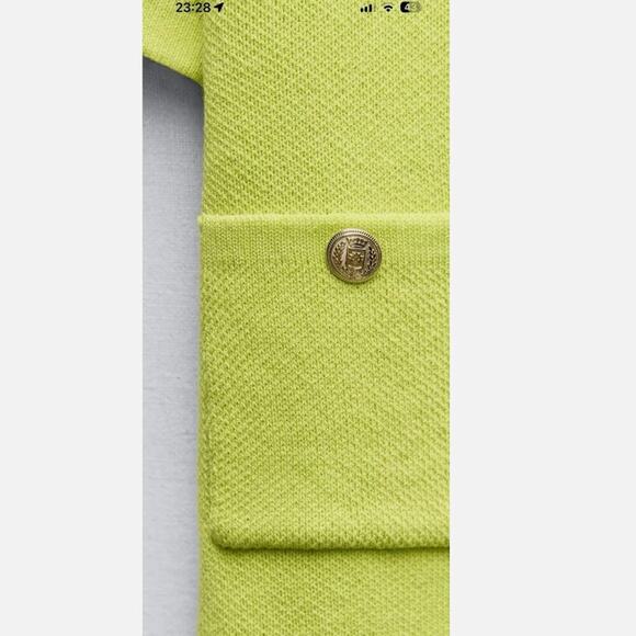 ZARA BLOGGERS’ FAVORITE BASIC SHORT SLEEVE KNIT CARDIGAN Sizes S ,LNEW WITH TAG! - Picture 3 of 15